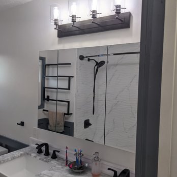 Done Right Construction - After Vanity- Medicine Cabinet and Lights - General Contractors Near Me - Bakersfield, California