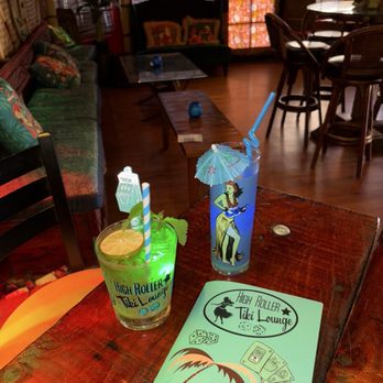 High Roller Tiki Lounge - MAI TAI AND BLUE HAWAIIAN - Tiki Bars Near Me - Solvang, California