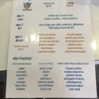 Pokestuf - Changed their menu..... - Hawaiian Near Me - Alhambra, California Pokestuf - Changed their menu..... - Hawaiian Near Me - Alhambra, California