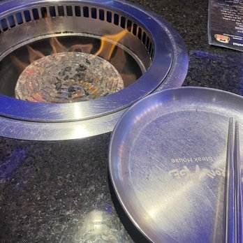 Iron Age at Halcyon - How the tables is set  when you sit down - Steakhouses Near Me - Alpharetta, Georgia