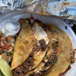 Birria Tacos + Pineapple Agua Fresca. Birria Tacos + Pineapple Agua Fresca.