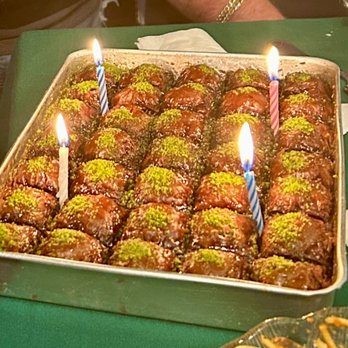 Turkish Coffee Lady - Baklava with Chocolate and Pistachio (my birthday cake) - Desserts Near Me - Apex, North Carolina Turkish Coffee Lady - Baklava with Chocolate and Pistachio (my birthday cake) - Desserts Near Me - Apex, North Carolina