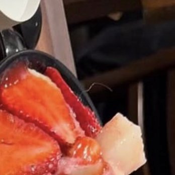 Sul & Beans - The hair in the strawberry bingsoo - Shaved Ice Near Me - Buena Park, California