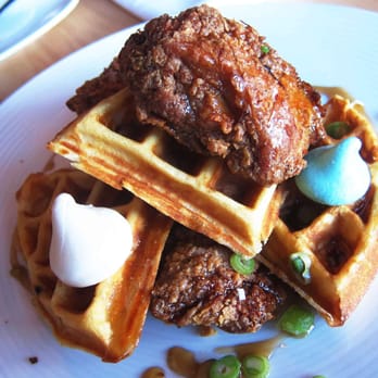 Inspire Restaurant - Alice's Meet & Eats: Chicken & Waffles ($12) w/ drops of Ginger Syrup
I would want a moment alone with this dish as well. - Asian Fusion Near Me - Markham, Ontario Inspire Restaurant - Alice's Meet & Eats: Chicken & Waffles ($12) w/ drops of Ginger Syrup
I would want a moment alone with this dish as well. - Asian Fusion Near Me - Markham, Ontario