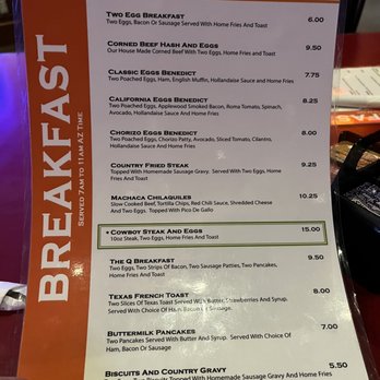 Sidewinders Bar & Grill - Breakfast Menu Front - Sports Bars Near Me - Winterhaven, California