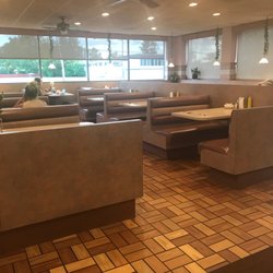 Southside Grill - View from the long stool counter that faces the open kitchen.