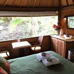 Hawai Lalala Guest House - Hawaii oceanfront rental. Glamping. Eco friendly. Tropical gardens. Near Uncles Awa Bar Festival, Historic Kalapana and lava fields.
