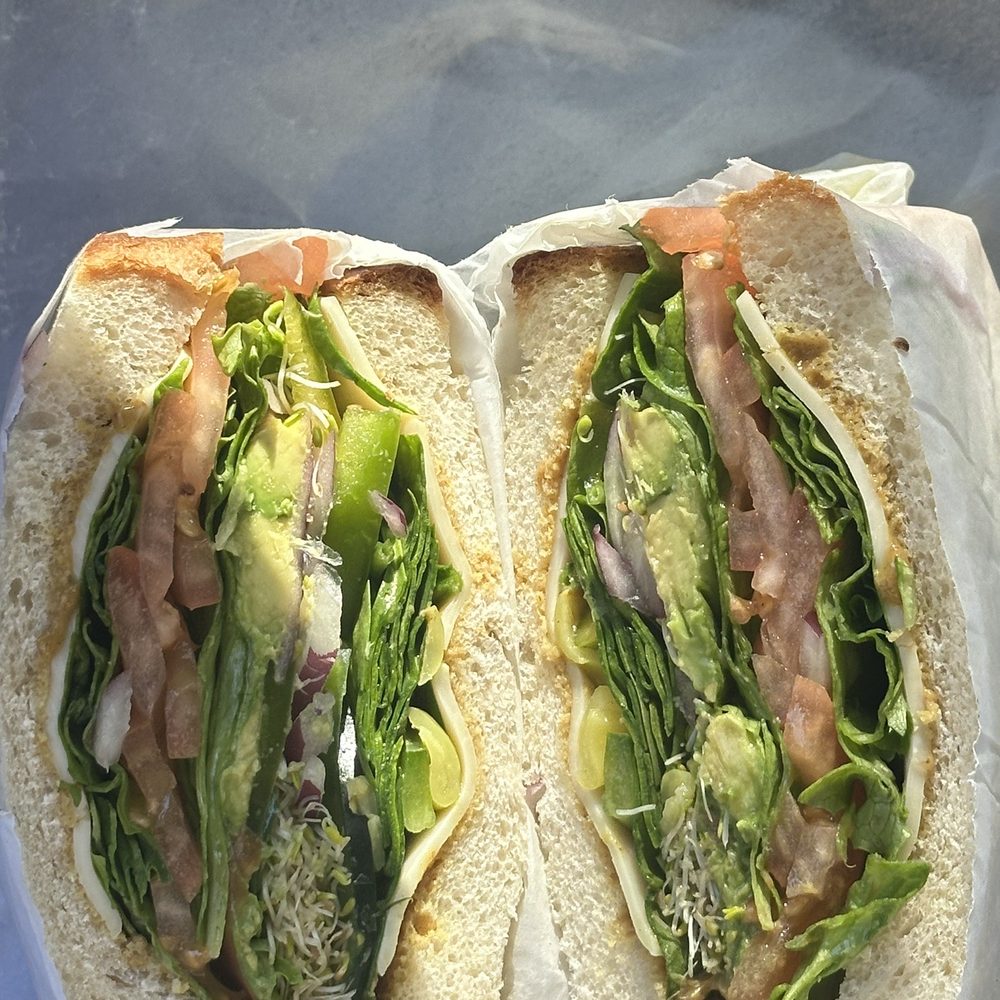 Yo-Way Eatery - goin Veggie sandwich with no olives on sourdough bread - Juice Bars & Smoothies Near Me - Gardena, California Yo-Way Eatery - goin Veggie sandwich with no olives on sourdough bread - Juice Bars & Smoothies Near Me - Gardena, California
