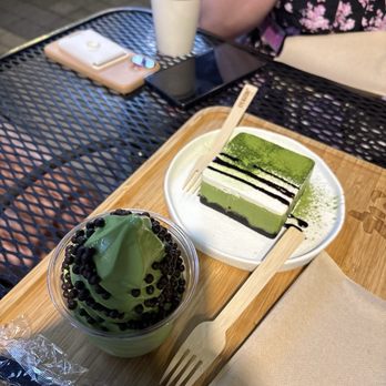 Kyoto Matcha - Matcha Cheese Mousse Cake and Frozen Premium Matcha ice cream ( 12oz) - Japanese Near Me - Rockville, Maryland