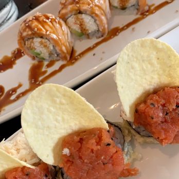 Sakura Asian Bistro - Viva Las Vegas Roll and baked salmon roll - Chinese Near Me - Richmond, Texas Sakura Asian Bistro - Viva Las Vegas Roll and baked salmon roll - Chinese Near Me - Richmond, Texas