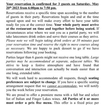 Gola Osteria - Tried to book 3 months ahead as per usual, but was made to email them and call with credit card. - Italian Near Me - Ithaca, New York Gola Osteria - Tried to book 3 months ahead as per usual, but was made to email them and call with credit card. - Italian Near Me - Ithaca, New York