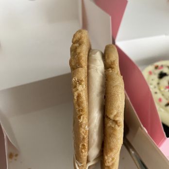 Crumbl - River Oaks - Interior glamour shot of the maple cream sandwich - Bakeries Near Me - Houston, Texas