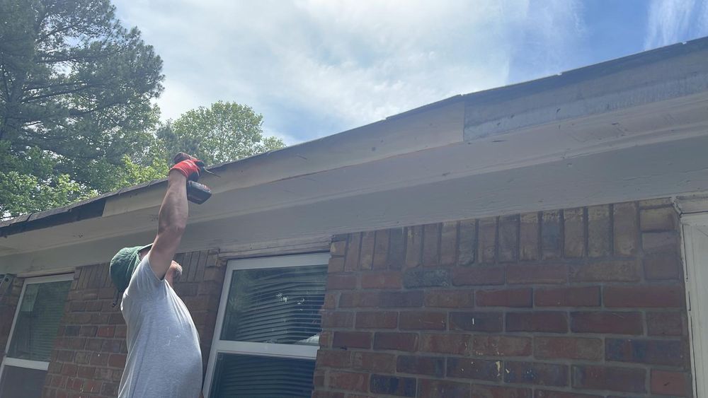 Slide of Arc Gutter Cleaning