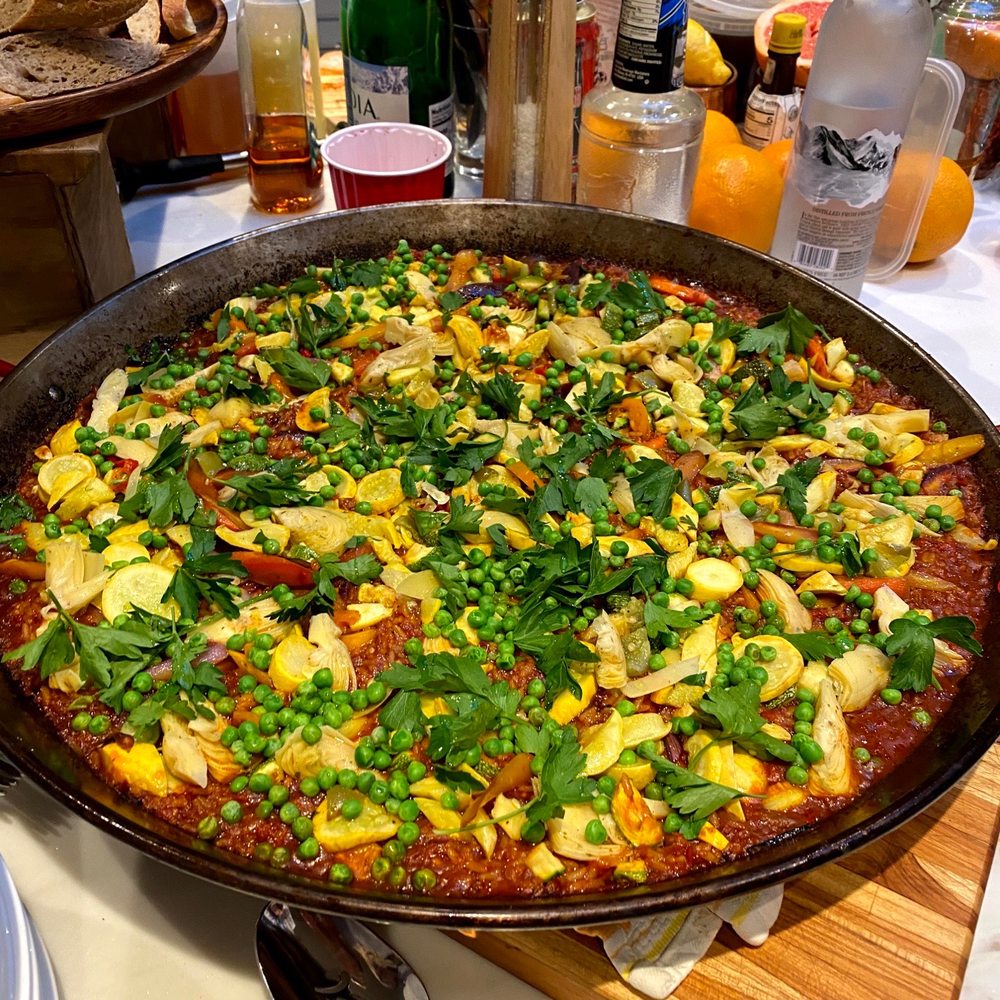 Chef Olintho - Freshly made vegetarian paella! - Caterers Near Me Chef Olintho - Freshly made vegetarian paella! - Caterers Near Me