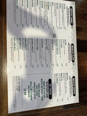 Menu photo 2 BreckFast  Breckenridge, CO