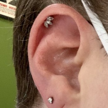 Green Light Body Piercing - New helix and 2nd lobe. - Piercing Near Me - Clawson, Michigan