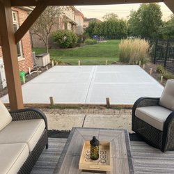 Vander Veer Concrete - Photo taken about 10 hours after they showed up in the morning with trucks, tools, and guys ready for the day.