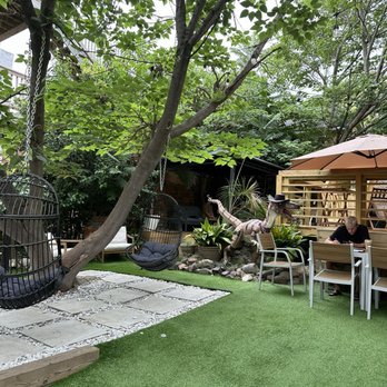 Hidden Grounds Coffee - External seating areas out back - Coffee & Tea Near Me - Wilmington, North Carolina