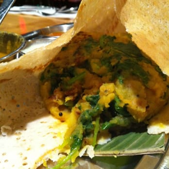 Desi Dosa Madras - Inside spinach masala dosa - Indian Near Me - Delta, British Columbia Desi Dosa Madras - Inside spinach masala dosa - Indian Near Me - Delta, British Columbia