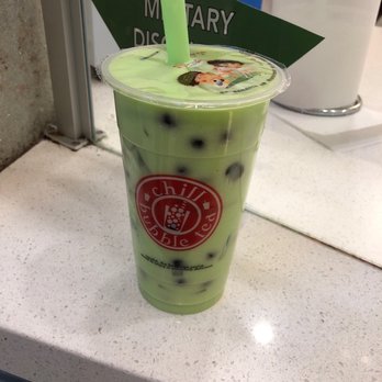 Chill Bubble Tea - Honeydew  with extra tapioca and lychee - Bubble Tea Near Me - Vernon Hills, Illinois
