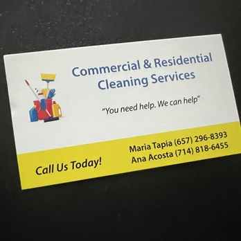 Ana’s Cleaning - business card - very professional minority female owned family business - Office Cleaning Near Me Ana’s Cleaning - business card - very professional minority female owned family business - Office Cleaning Near Me
