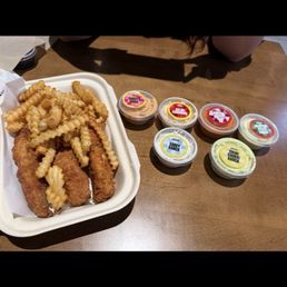 Tenders and sauce Tenders and sauce