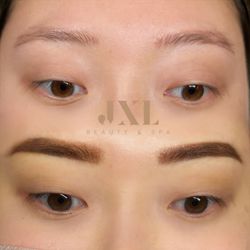 JXL Beauty & Spa - Before & After Brow Correction. Ombré Brows.