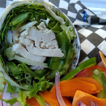 Griffin's Eatery - Inside the Crisp Apple Chicken Wrap. $14.95. - Salad Near Me - Brockville, Ontario