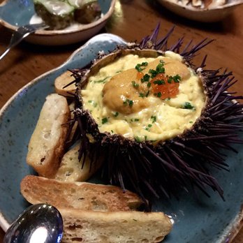 Vaca - Erizos con Huevo. One of our favorites - Tapas/Small Plates Near Me - Costa Mesa, California