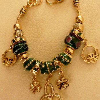 Irish Ann - Best Seller! Brass & Murano Glass Irish Charm Bracelet - Gift Shops Near Me - Homosassa, Florida Irish Ann - Best Seller! Brass & Murano Glass Irish Charm Bracelet - Gift Shops Near Me - Homosassa, Florida