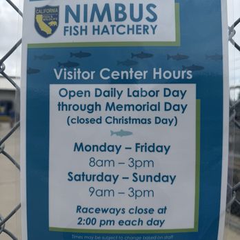 Nimbus Fish Hatchery - Hours (May 2026) - Aquariums Near Me - Gold River, California