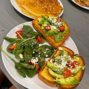 Haystacks - Side of Pancakes & Avocado Toast breakfast - Breakfast & Brunch Near Me - Sulphur Springs, Texas