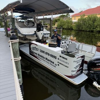 Platinum Mobile Marine - Frank getting my 100 hour service done on time - Boat Repair Near Me Platinum Mobile Marine - Frank getting my 100 hour service done on time - Boat Repair Near Me