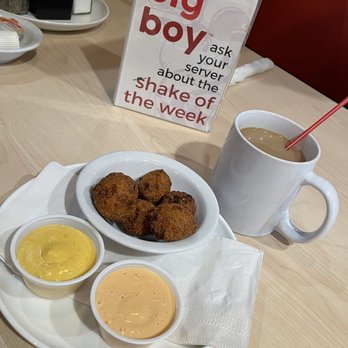 Big Boy - Hush puppies, honey mustard, Mac sauce, and coffee. - Desserts Near Me - Indian Springs, Nevada