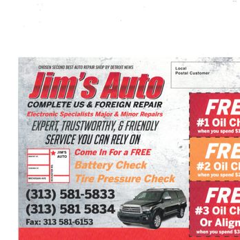 Jim's Dearborn Auto Repair - Auto Repair Near Me - Dearborn, Michigan Jim's Dearborn Auto Repair - Auto Repair Near Me - Dearborn, Michigan