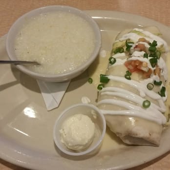 Cypress Breakfast House - Breakfast Burrito with Grits - Breakfast & Brunch Near Me - Cypress, Texas