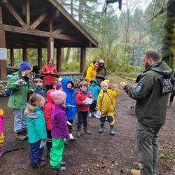Portland Kinderschule - Becoming Junior Rangers on a field trip to Oxbow Park