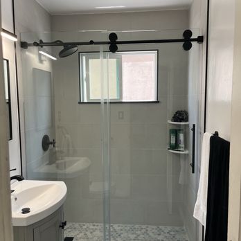 Restore & Construct - After with shower doors - Roofing Near Me - Carson, California Restore & Construct - After with shower doors - Roofing Near Me - Carson, California