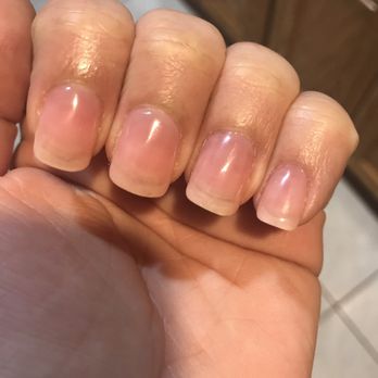 Polished Nail Bar - So much for an hombre manicure. All she did was put clear pink on them. - Nail Salons Near Me - Downey, California Polished Nail Bar - So much for an hombre manicure. All she did was put clear pink on them. - Nail Salons Near Me - Downey, California