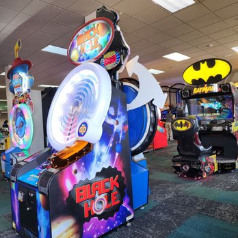 Chuck E. Cheese - Game room view from seating by parking lot - Pizza Near Me - San Antonio, Texas Chuck E. Cheese - Game room view from seating by parking lot - Pizza Near Me - San Antonio, Texas