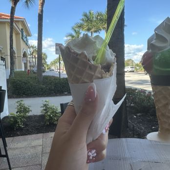 Cesibon - Coconut ice cream waffle cone - Gelato Near Me - Naples, Florida