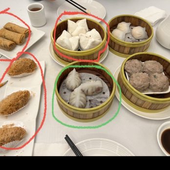 Ming Seafood Restaurant - the ones circled in red were cold. The one circled in green had dirt in it. they need to wash the veggies before making dumpling. - Seafood Near Me - Quincy, Massachusetts Ming Seafood Restaurant - the ones circled in red were cold. The one circled in green had dirt in it. they need to wash the veggies before making dumpling. - Seafood Near Me - Quincy, Massachusetts