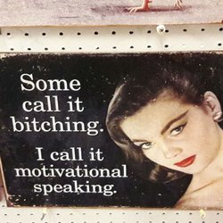 Craftique Collections - Some people are better than others when it comes to motivational speaking.