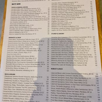 Bowery Road - Wine menu 8/6/17 - New American Near Me - New York, New York