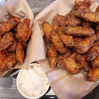 The Chicken On Fire - Soy Garlic & Spicy Medium w Rice - Chicken Wings Near Me - Castro Valley, California The Chicken On Fire - Soy Garlic & Spicy Medium w Rice - Chicken Wings Near Me - Castro Valley, California