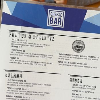 Cheese Bar - Menu - Cheese Shops Near Me - Des Moines, Iowa