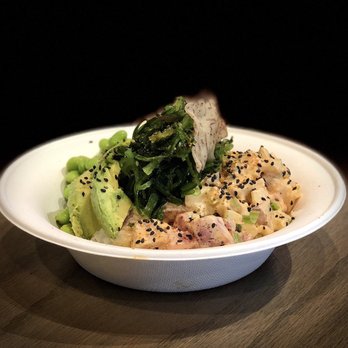 Go Fish Poke - Spicy Tuna Trio - Ahi tuna, pepper tuna, seared albacore, lemon zest & sweet onion, avocado, seaweed salad and more. DELICIOUS! - Poke Near Me - Irving, Texas Go Fish Poke - Spicy Tuna Trio - Ahi tuna, pepper tuna, seared albacore, lemon zest & sweet onion, avocado, seaweed salad and more. DELICIOUS! - Poke Near Me - Irving, Texas