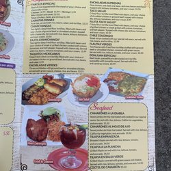 Los Faroles Mexican Restaurant - Menu