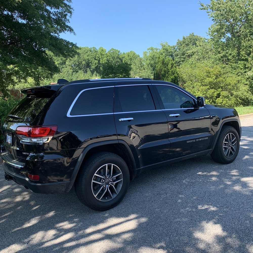 Just had our Jeep and the Tundra windows tinted!! Wow! Just had our Jeep and the Tundra windows tinted!! Wow!