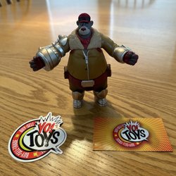 Yo Toys - Baloo from Tailspin action figure with sticker and business card.